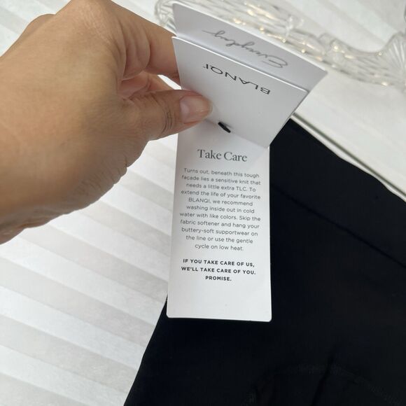 Blanqi Everyday Seamless Maternity Support Leggings with Pockets black sz M - Picture 6 of 8